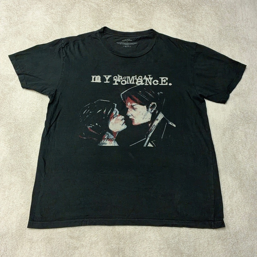 My Chemical Romance Three Cheers For Sweet Revenge Black T-Shirt Mens Large